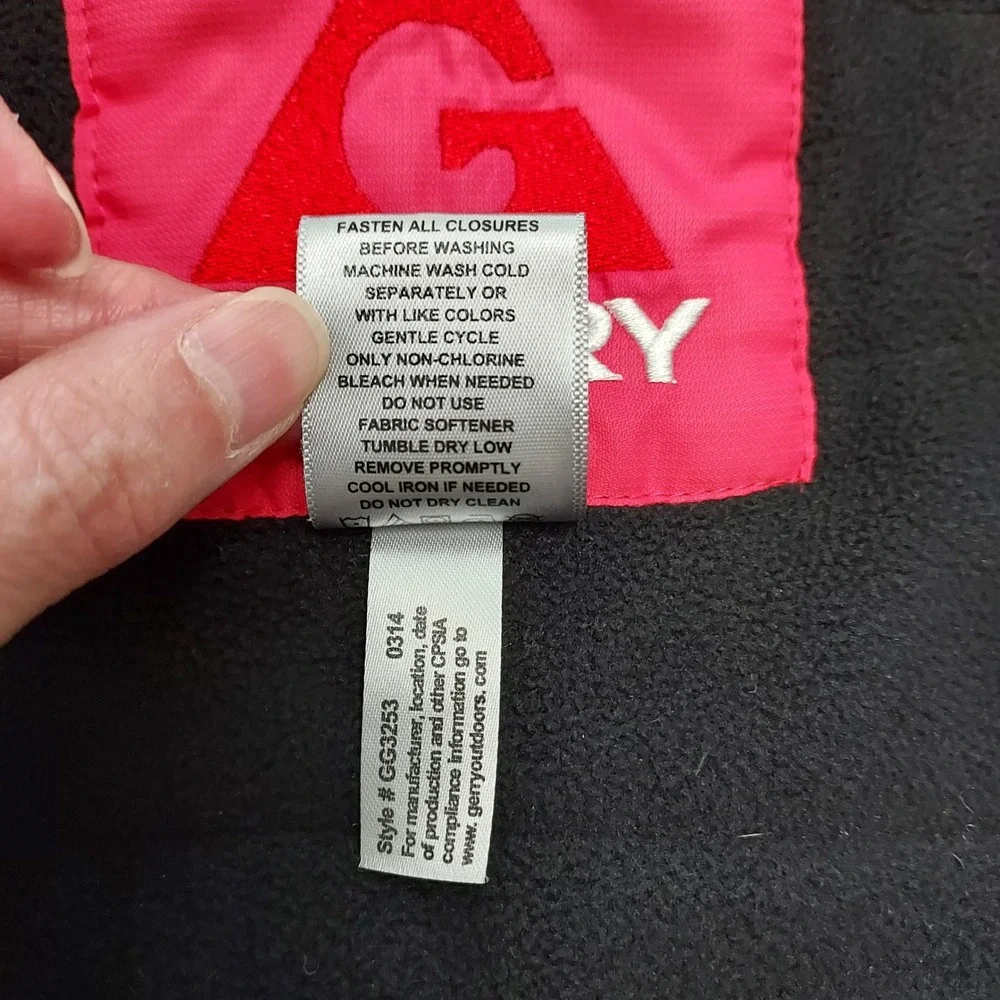 Gerry Girls Pink White Colorblock Hooded Ski Jacket Insulated Winter Coat